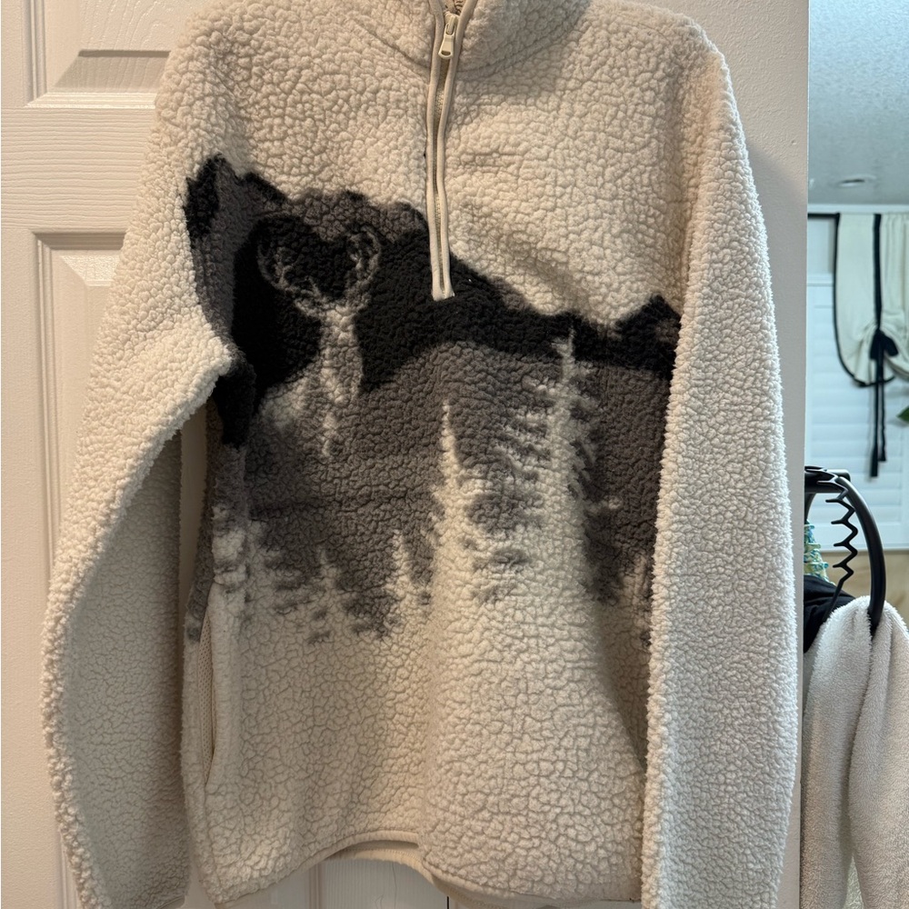 Old Navy Cream Sherpa Fleece Jacket